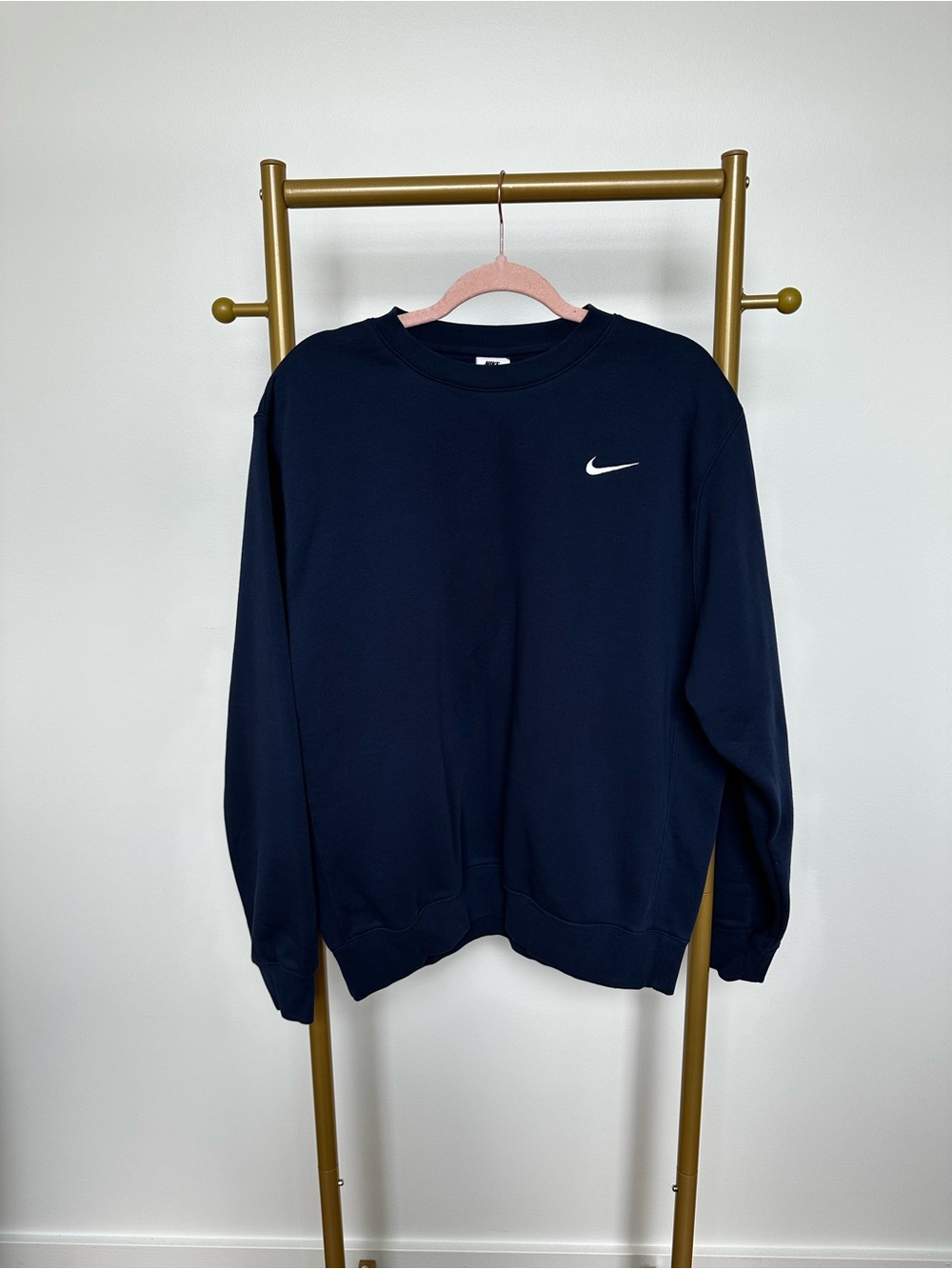 Nike Women’s Navy Crewneck Sweatshirt - Classic Swoosh